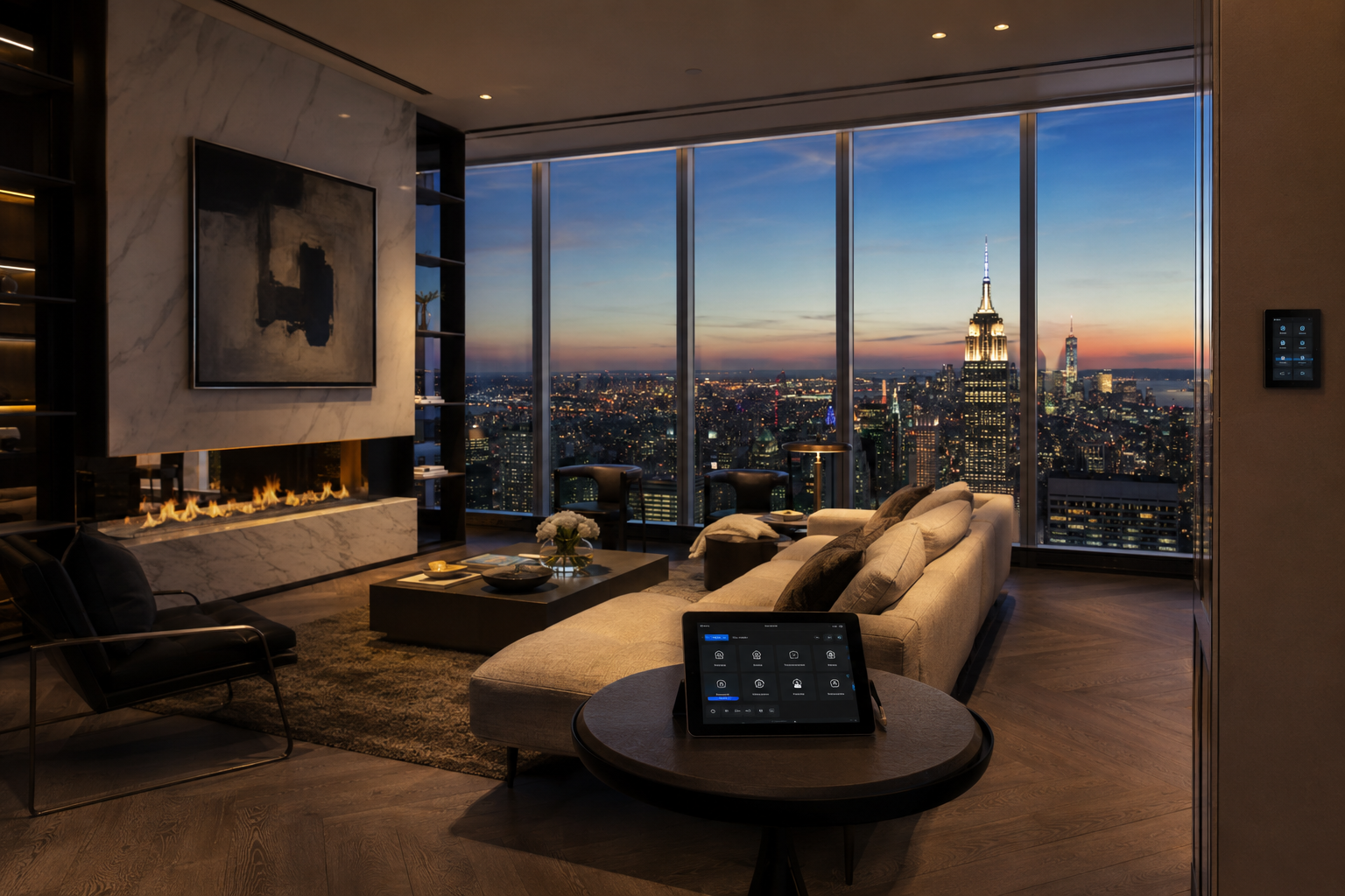Luxury high-rise residence smart home